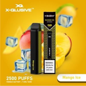 X-QLUSIVE MANGO ICE – 2500 PUFFS