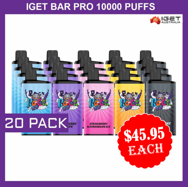 IGET BAR PRO 10000 PUFFS -  20 PACK