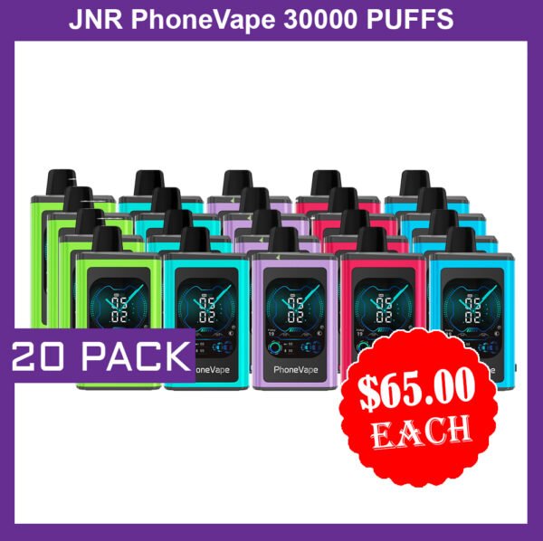 JNR PhoneVape - 20 PACK - 30000 PUFFS