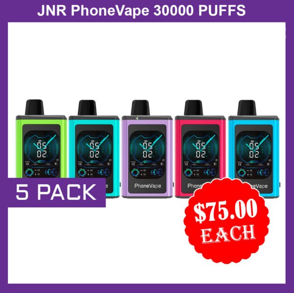 JNR PhoneVape - 5 PACK - 30000 PUFFS