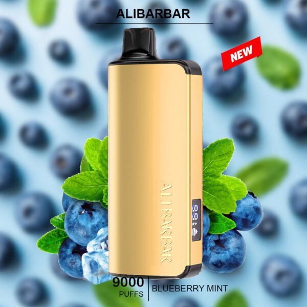 ALIBARBAR INGOT - BLUEBERRY MINT – 9000 PUFFS