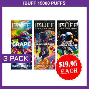 IBUFF SHISHA 10000 PUFFS – 3 PACK