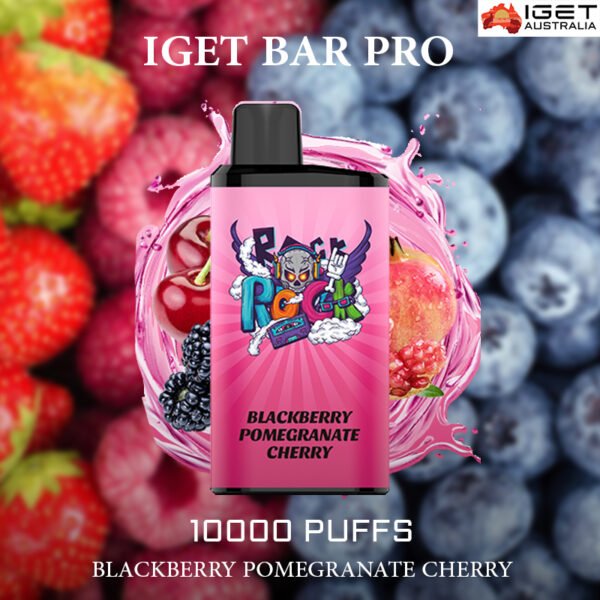 IGET BAR PRO - BLACKBERRY POMEGRANATE CHERRY - 10000 PUFFS