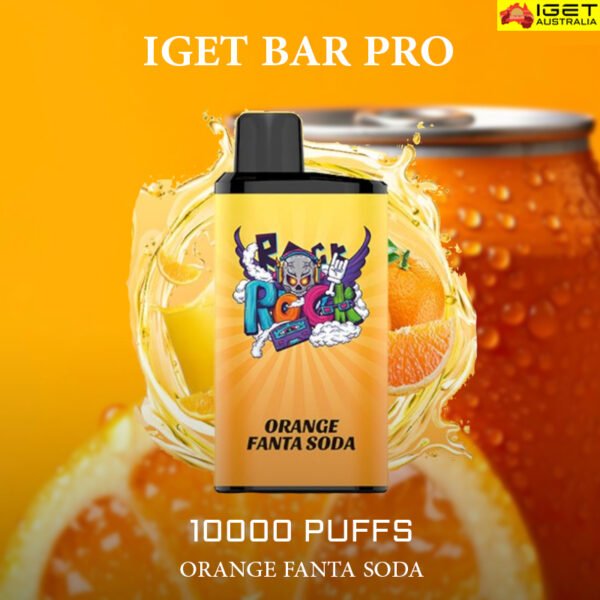 IGET BAR PRO - ORANGE FANTA SODA - 10000 PUFFS