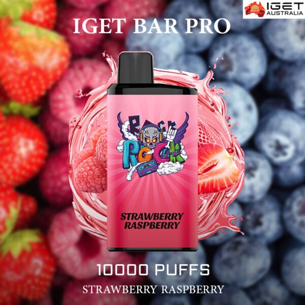 IGET BAR PRO - STRAWBERRY RASPBERRY - 10000 PUFFS