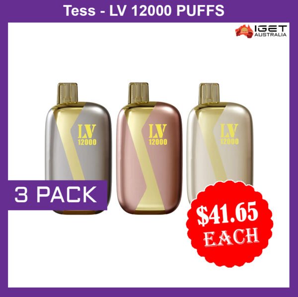 TESS-LV 12000 PUFFS - 3 PACK