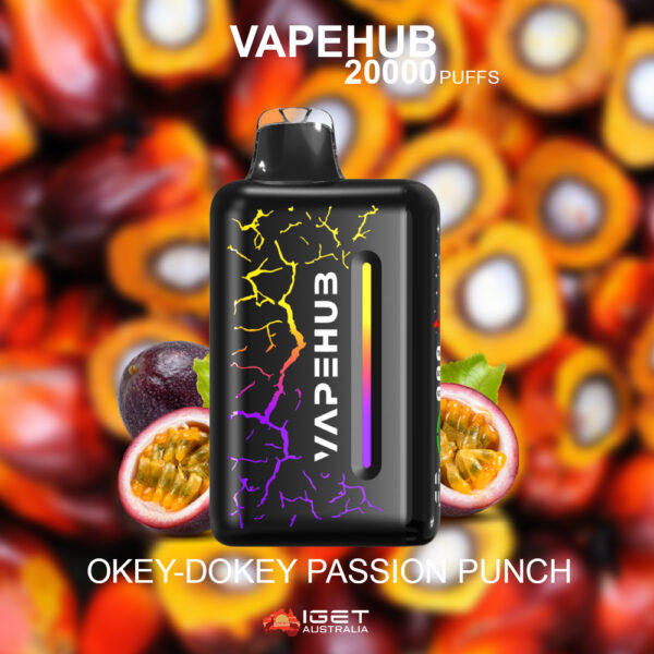 VAPEHUB OKEY-DOKEY PASSION PUNCH  - 20000 PUFFS