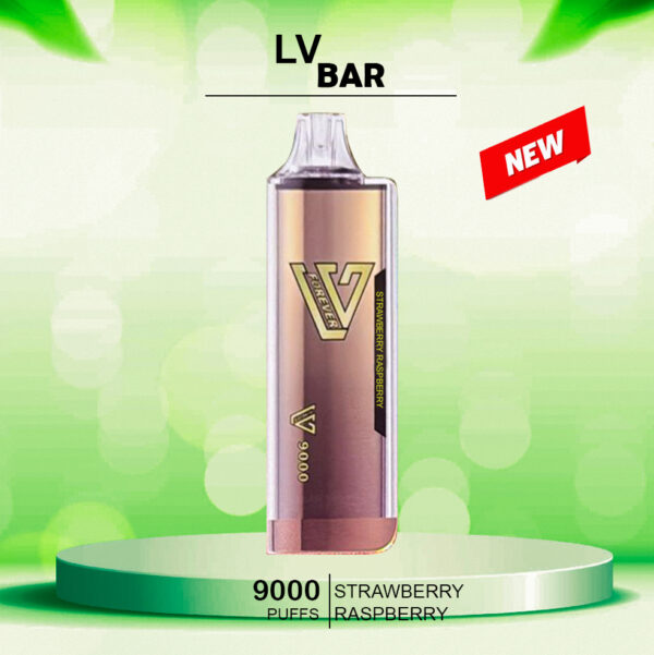 LV BAR STRAWBERRY RASPBERRY - 9000 PUFFS