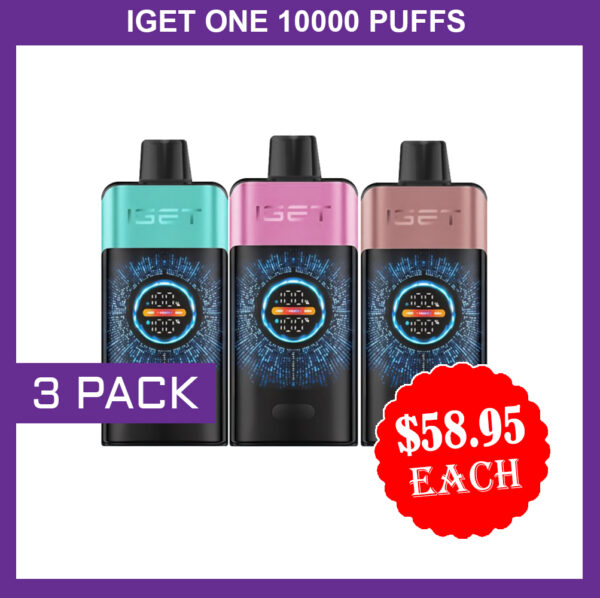 IGET ONE 10000 PUFFS - 3 PACK
