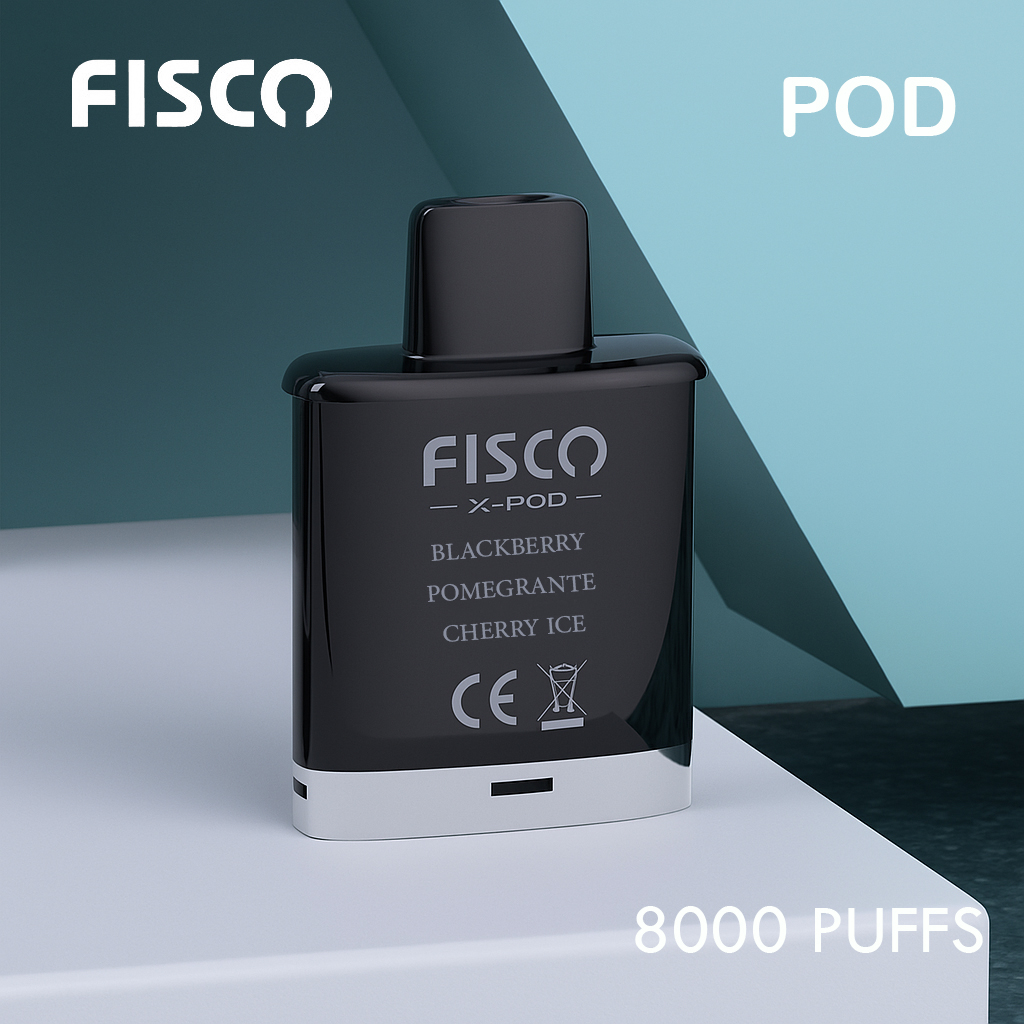 FISCO XPOD BLACKBERRY POMEGRANTE CHERRY ICE - 8000 PUFFS (POD ONLY)