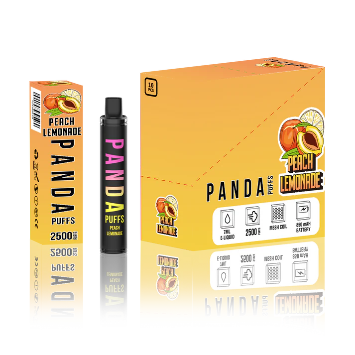 PANDA PEACH LEMONADE - 2500 PUFFS
